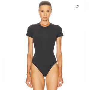 NEW! SKIMS fits everybody t shirt Black Bodysuit